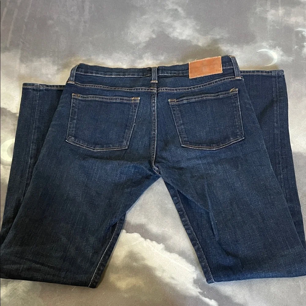 J. crew Skinny Dark Blue Stretch Jeans | 32x34